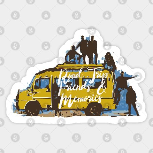 Road Trip, Friends & Memories Sticker by Heartfeltarts